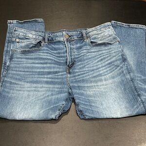 American Eagle Outfitters Airflex Moved Free Athletic Light Blue Relaxed Jeans